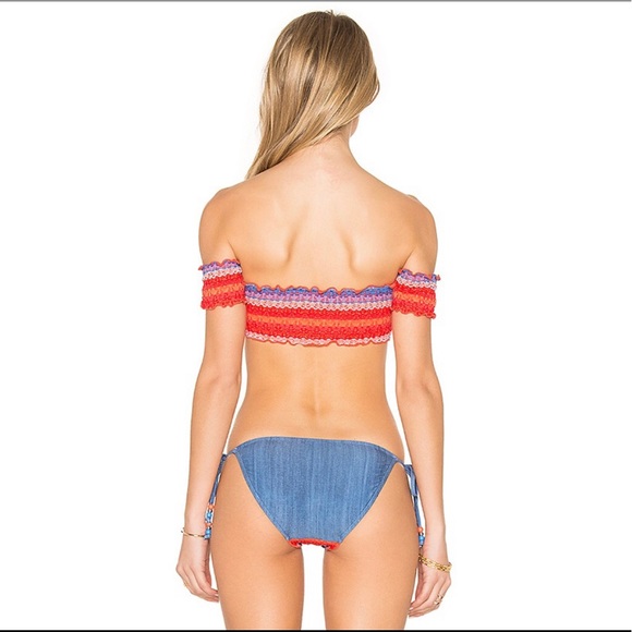 Seafolly Havana Strip Bandeau Top And Bikini Pant - Picture 7 of 7